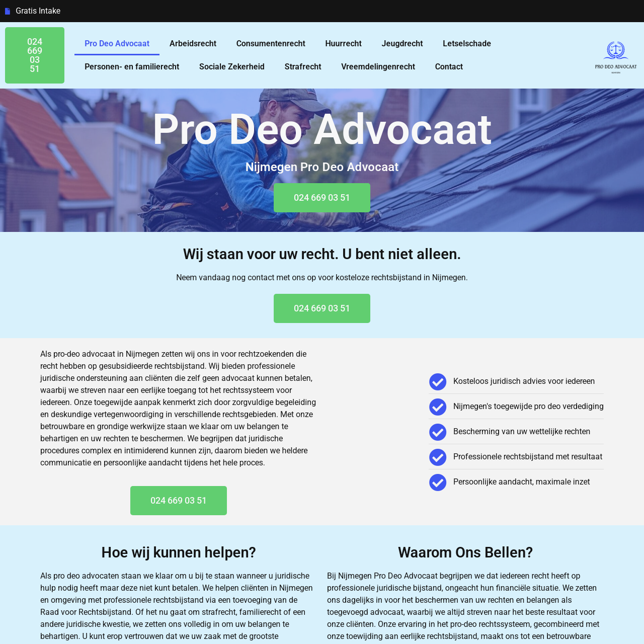 Nijmegen Pro Deo Advocaat